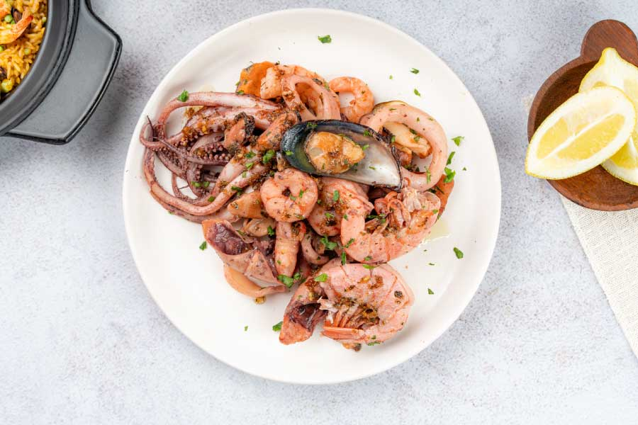 Ingredientes para cazuela marisco