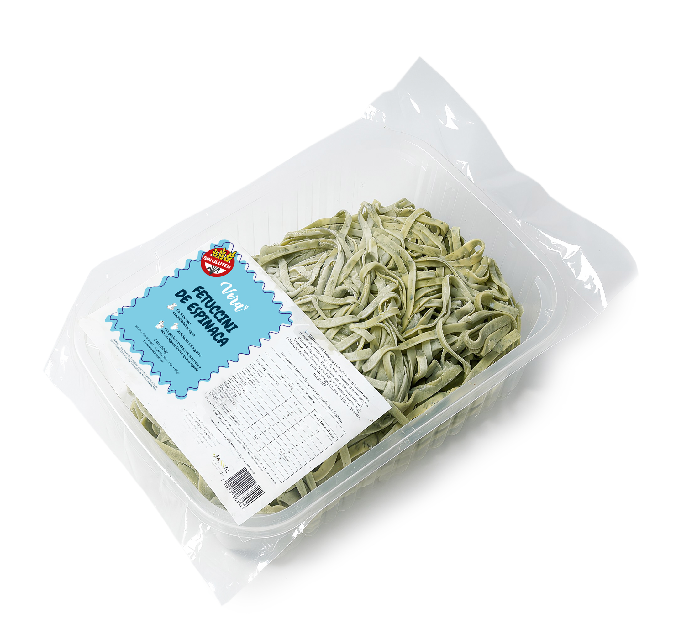 Fetuccini de espinaca Sin Gluten Vera