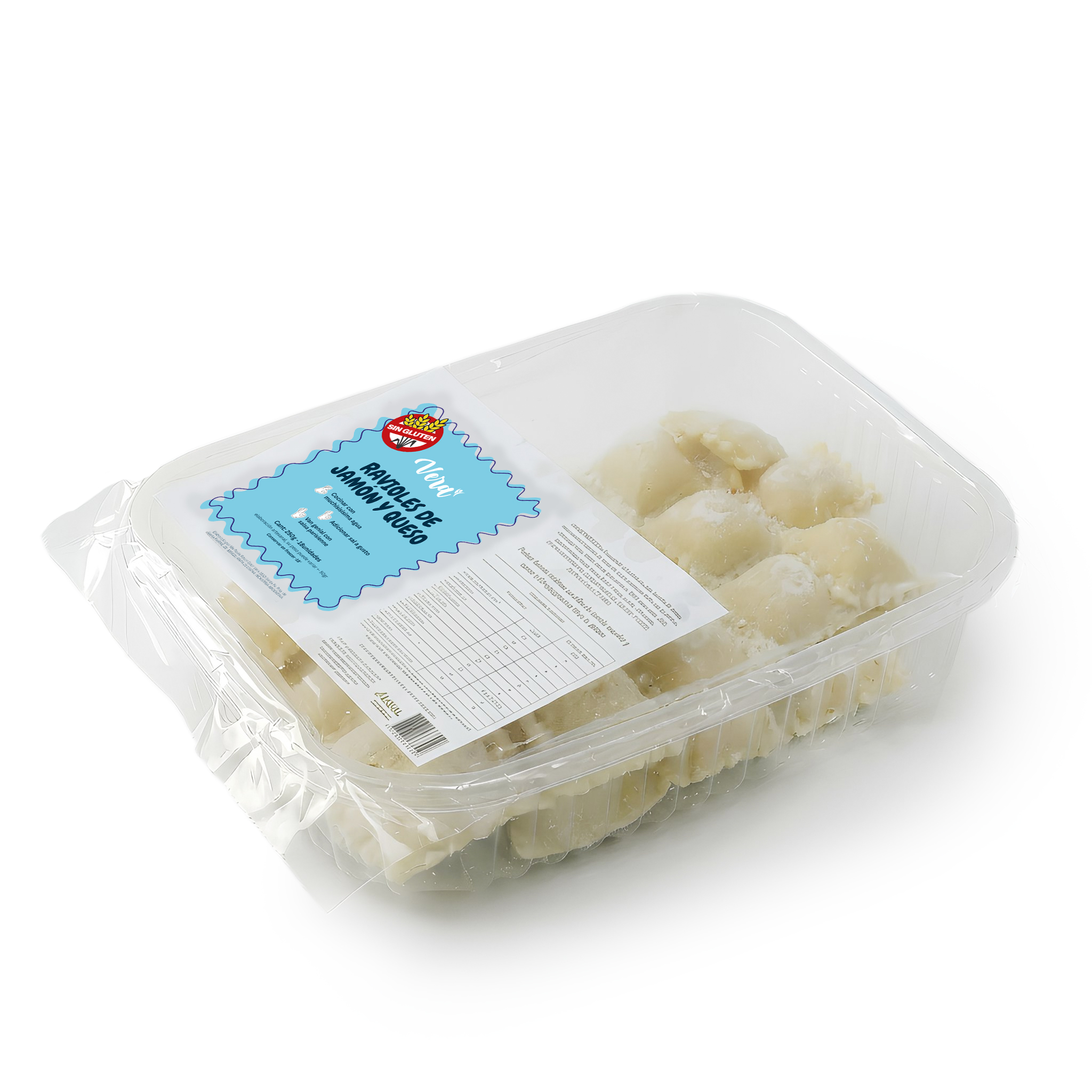 Ravioles de jamón y queso Sin Gluten Vera