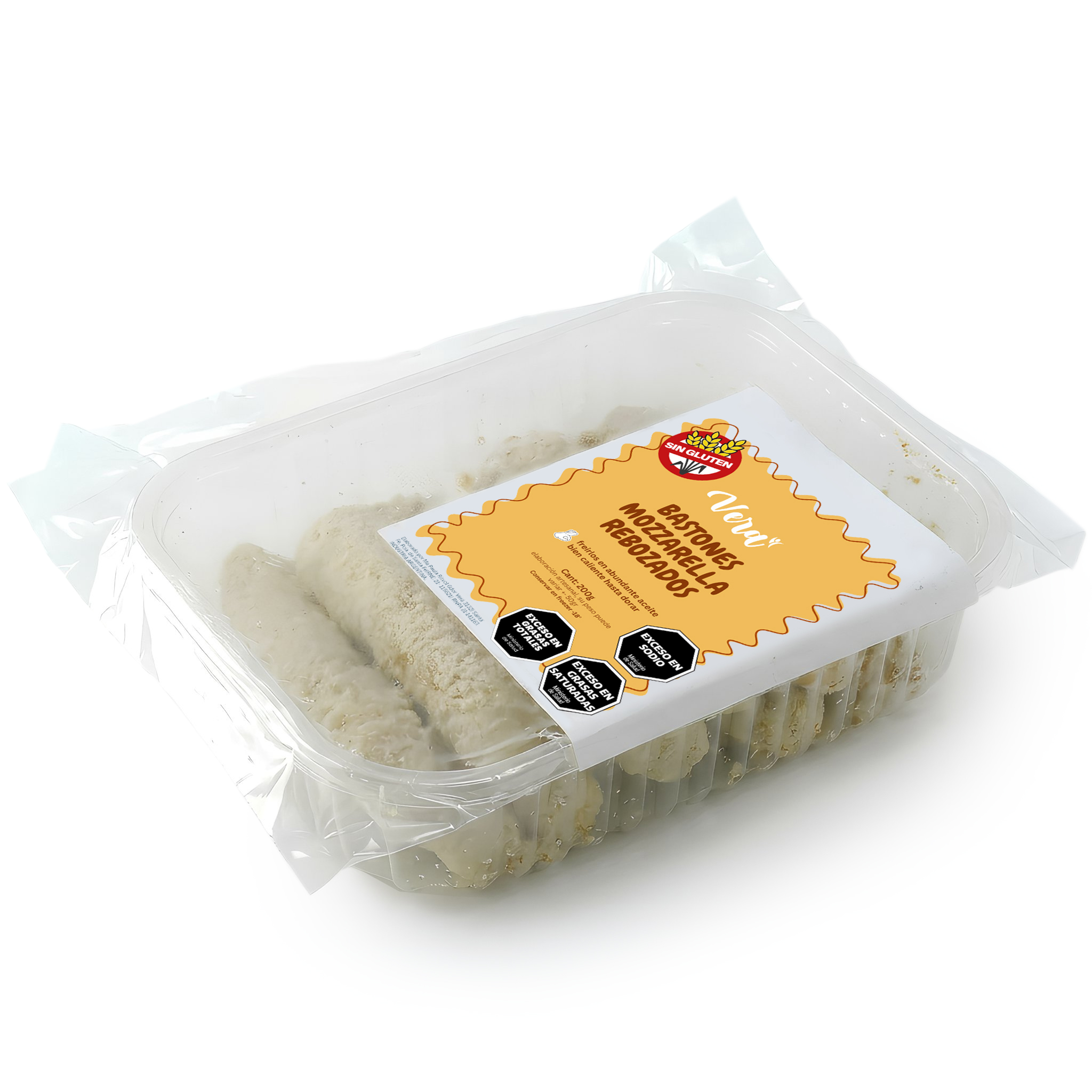 Bastones de mozzarella rebozados Sin Gluten Vera