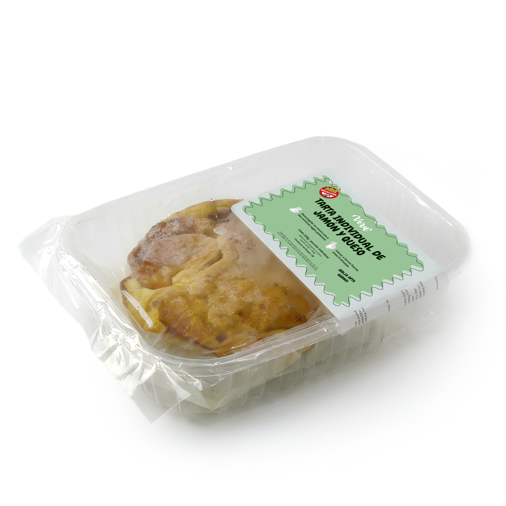 Tarta individual de jamón y queso Sin Gluten Vera