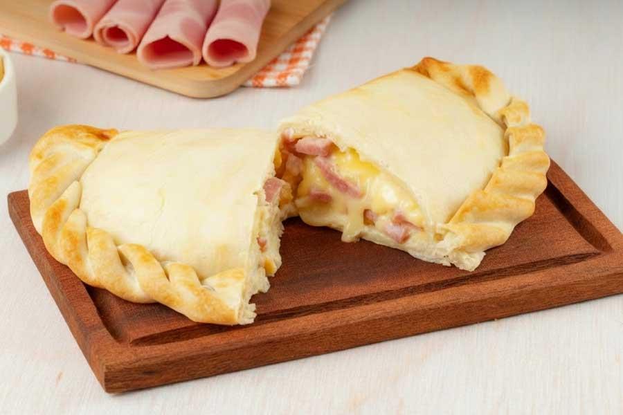 Tarta de jamón y queso