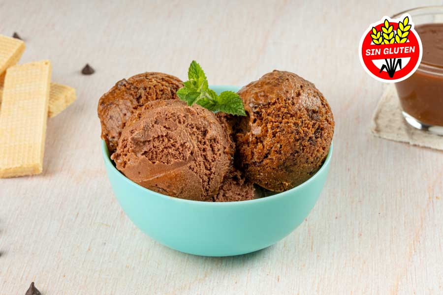 Helado chocolate y dulce de leche granizado Sape