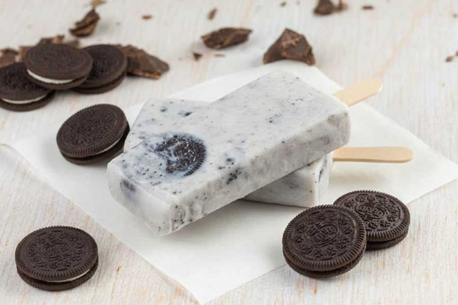 Paleta helada chantilly con cookies Sape