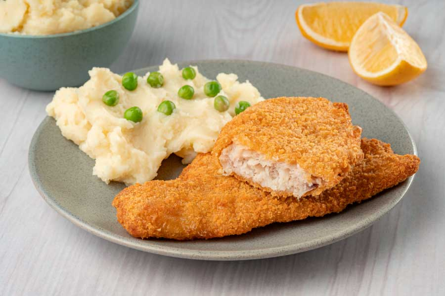 Milanesa de merluza Puerto Sabor