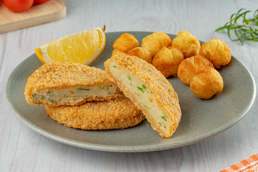 Medallones de pollo, espinaca y queso