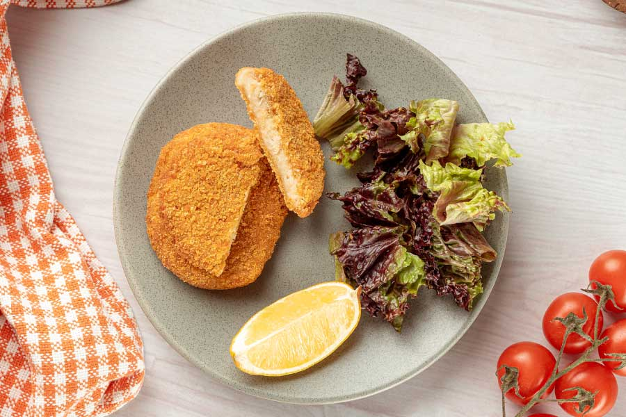 Medallones de pollo rebozados